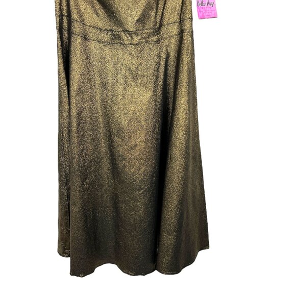 NWT Bettie Page Queen of Pinups Retro Fit and Flare Dress in Burnished Gold 20W - Picture 3 of 11